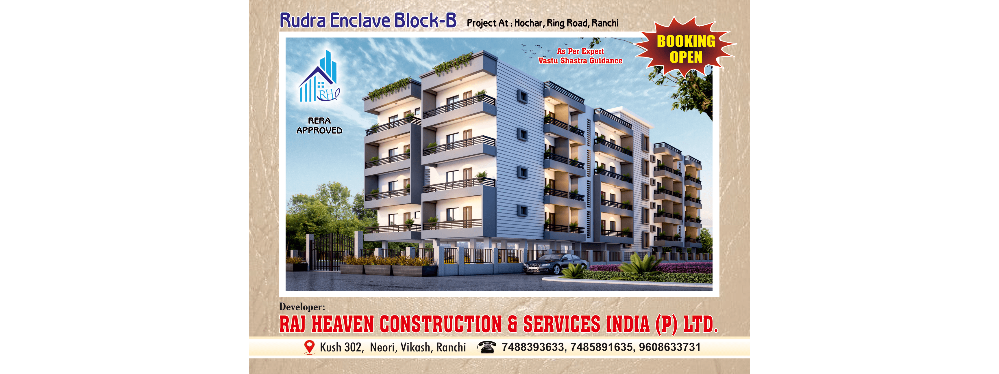 Rudra Enclave twilight rendering